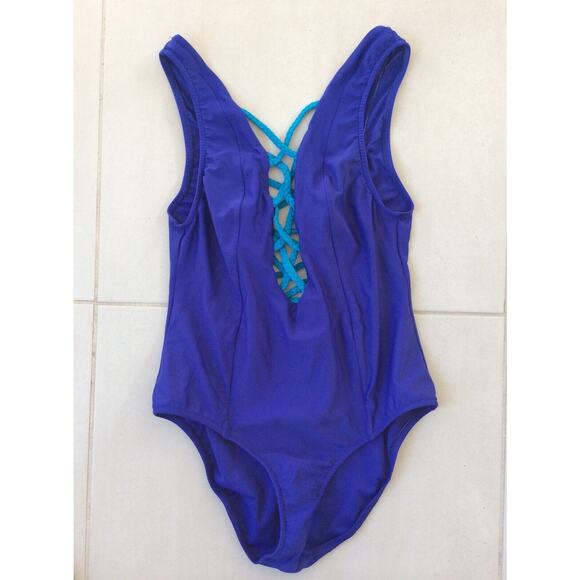 Venus One Piece Swimsuit Lace Up Stretch - Picture 1 of 9